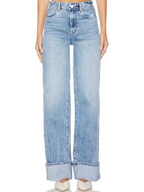 BlankNYC Wide Leg Cuff Jeans